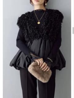 frene フェザーフリンジ バルーンペプラムのサムネイル