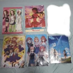 애니메이션 클리어 파일 5점 세트