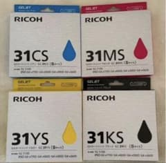 RICOH GELJET インクカートリッジ GC31S 4色セット - メルカリ