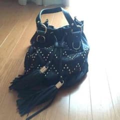 【 yurizo0420 様専用 】   巾着バッグ スタッズ・フリンジのサムネイル
