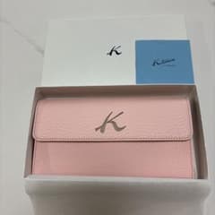 Kitamura ピンク レザー 長財布 箱付き 最終価格です。 - メルカリ