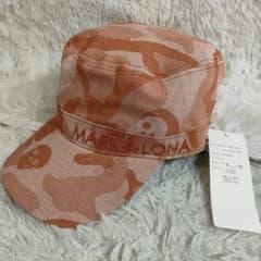 新品 MARK&LONA マークアンドロナ カモフラ柄 ワークキャップ オレンジ