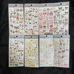 サンリオ　大人の図鑑シール　クロミ　シナモン　キティ　ポムポムプリン　ポチャッコのサムネイル