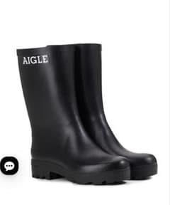 Thumbnail of 新品タグ付き　AIGLE ブラック 長靴　レインブーツ　24.5cm
