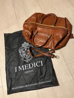 【新品未使用】I MEDICI レザー ボストンバッグ 本革 旅行 イタリア 新品未使用】I MEDICI レザー ボストンバッグ 本革 旅行 イタリア