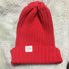 ニット帽 赤のサムネイル