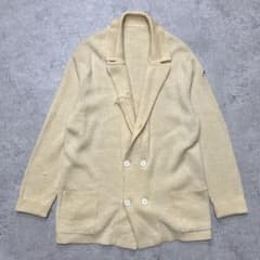 70s ユーロビンテージ ダブルブレスト ニットジャケット