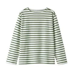 【無印良品】新品太番手ボートネック長袖Ｔシャツのサムネイル