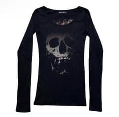 Hysteric glamour ストロベリー スカル 長袖Tシャツ hysteric glamour スカルベリー ロンT - メルカリ