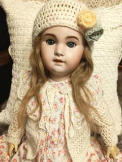 アンティークビスクドール ✩.*˚ ジュモー SFBJ ⋆。✧♡ アンティークドール/ビスクドール/ジュモー/SFBJ/10号 - メルカリ