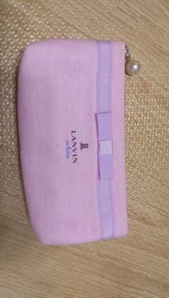 LANVIN リボン付きピンクポーチのサムネイル