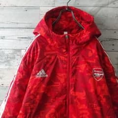 幻サイズ☆アディダス アーセナルFC 刺繍 中綿 ナイロンジャケット 6XO