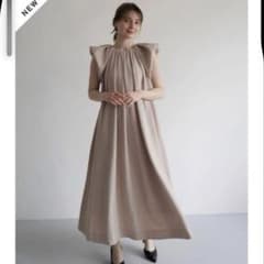 Acka. ワンピースdrape one-piece ベージュ 正規品 - メルカリ