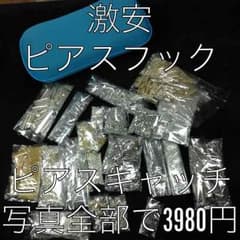 本日のみ対応 ピアスフック ピアスキャッチ 写真全部 pkb17 pkb18のサムネイル