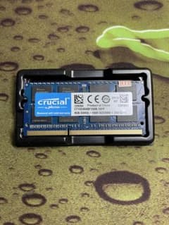 新品 8GB crucial DDR3 1600MHz PC3L-12800Sのサムネイル