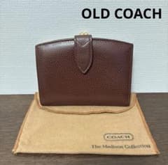 OLD COACH コーチ オールドコーチ がま口二つ折り財布 レザー