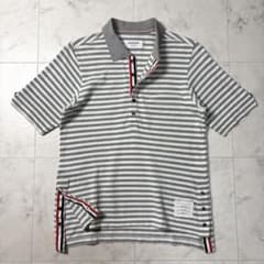 THOM BROWNE ボーダー トリコロール 半袖ポロシャツ 00 THOM BROWNE ボーダー トリコロール 半袖ポロシャツ 00 - メルカリ