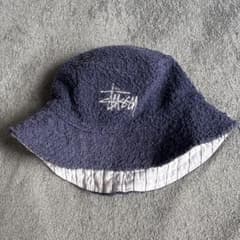 90's old STUSSY パイル地 バケットハット リバーシブル 90's old STUSSY パイル地 バケットハット リバーシブル - メルカリ