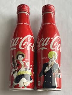 ワンピース　USJ Coca-Cola　スリムボトル　ルフィ　サンジ　2点セット ワンピース USJ Coca-Cola スリムボトル ルフィ サンジ 2点セット
