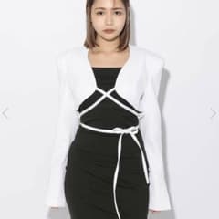Melt the ladyクロップドジャケット 長袖　Whiteのサムネイル