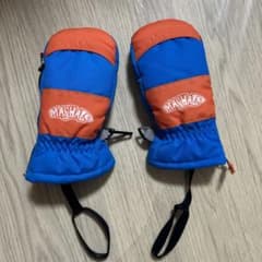 【未使用に近い】MASHAL 手袋 青とオレンジ 3-4歳のサムネイル