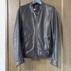 Mr.Olive　ウォータープルーフレザーライダース　Sサイズ　ブラウンのサムネイル