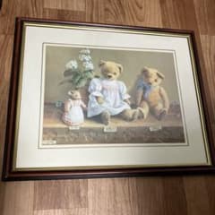 テディベア額絵 デボラ・ジョーンズ 作品　アンティーク　ヴィンテージ デボラ・ジョーンズ テディベア レア 限定品 - メルカリ
