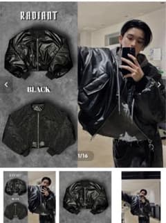 RADIANT fakeleather 2way cropped ブルゾン - メルカリ