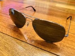 Ray-Ban Aviatorサングラス シルバー ミラーレンズ　ティアドロップのサムネイル