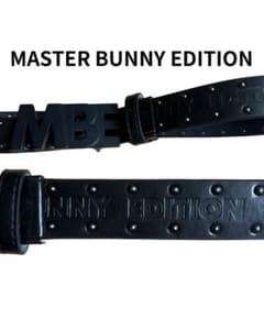 MASTER BUNNY EDITION ベルト ブラック MBEロゴ MASTER BUNNY EDITIONロゴバックル ベルト ブラック ゴルフ - メルカリ