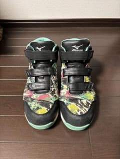 ミズノ　安全靴　ホワイト×シルバー×エメラルドグリーンのサムネイル