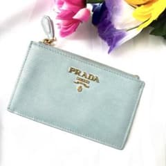 極美品✨ プラダ フラグメントケース サフィアーノレザー RFIDバイ