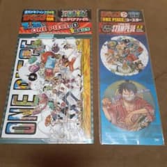 ONE PIECE ミニクリアファイル コースター 特典セットのサムネイル