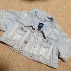 babyGAP☆ウォッシュ半袖デニムジャケ☆95のサムネイル
