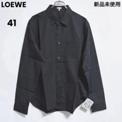 LOEWE アナグラム刺繍ポケット 長袖シャツ ブラック 41サイズ - メルカリ