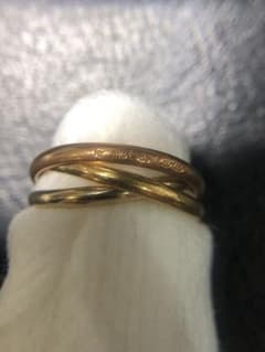 ぽ*に様 Cartier カルティエ トリニティ リング 750 K18 3.6 - メルカリ
