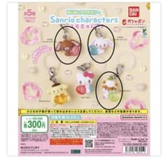 サンリオ キャラクターズ めじるしアクセサリー 3点セット ガチャのサムネイル