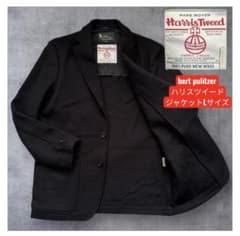 bert pulitzer ハリスツイード　テーラードジャケット L 黒 bert pulitzer ハリスツイード テーラードジャケット L 黒 - メルカリ