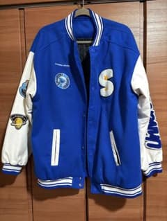 FUTEMAI STUDIO スタジャン ブルー ホワイトのサムネイル