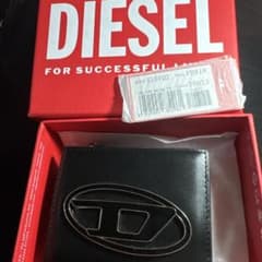DIESEL 1DR コンパクト財布 コインケース 箱付き　25SS 黒