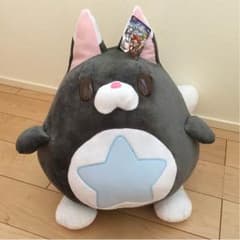 白猫 流星たぬき ぬいぐるみのサムネイル