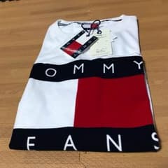 tommy jeans 90s ロゴTシャツ メンズ　ホワイトのサムネイル
