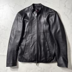 【美品】バッファローボブズ　シングルライダースジャケット　ラムレザー　サイズ2