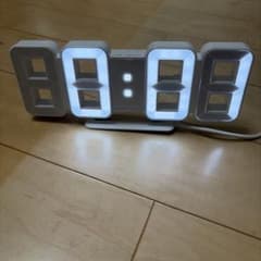 イケア IKEA NOLLATTA デジタル置時計 ホワイト