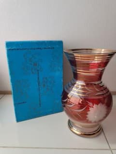 ❇️早い者勝ち❇️BOHEMIA GLASS ボヘミアグラス　花瓶のサムネイル