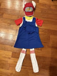 アラレちゃん コスプレ衣装 帽子付き110のサムネイル