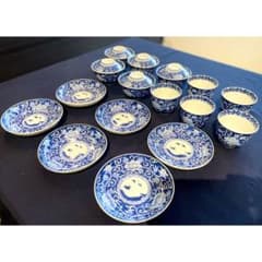 【完品】古伊万里 染付け 通りもの 5脚セットのサムネイル