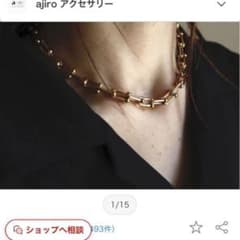 AJIRO チェーンネックレス　ゴールドスリム　新品のサムネイル