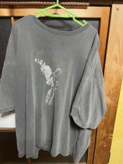 ヴィンテージ加工 グレーTシャツ ストリート　alfred alexのサムネイル
