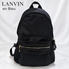 極美品 LANVIN en Bleu 近年モデル アラカルト リュック 黒 金具 極美品 LANVIN en Bleu 近年モデル アラカルト リュック 黒 金具